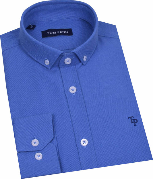 TP330 Cobalt Oxford Long Sleeve Shirt