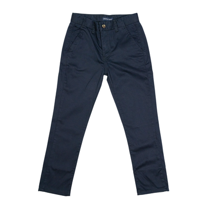 BRT001 boys Navy Chino Pants