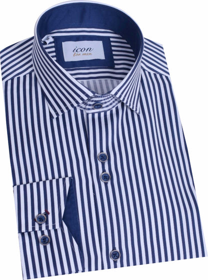 ICN104 Icon Pencil stripe Shirt