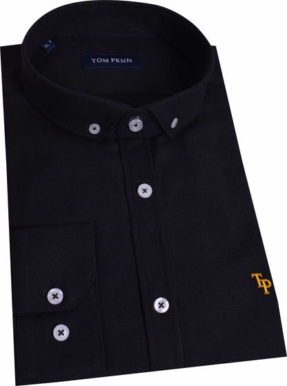 TP330 Black Oxford Long Sleeve Shirt
