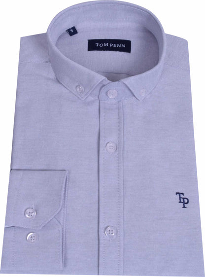 TP330 Sliver Oxford Long Sleeve Shirt