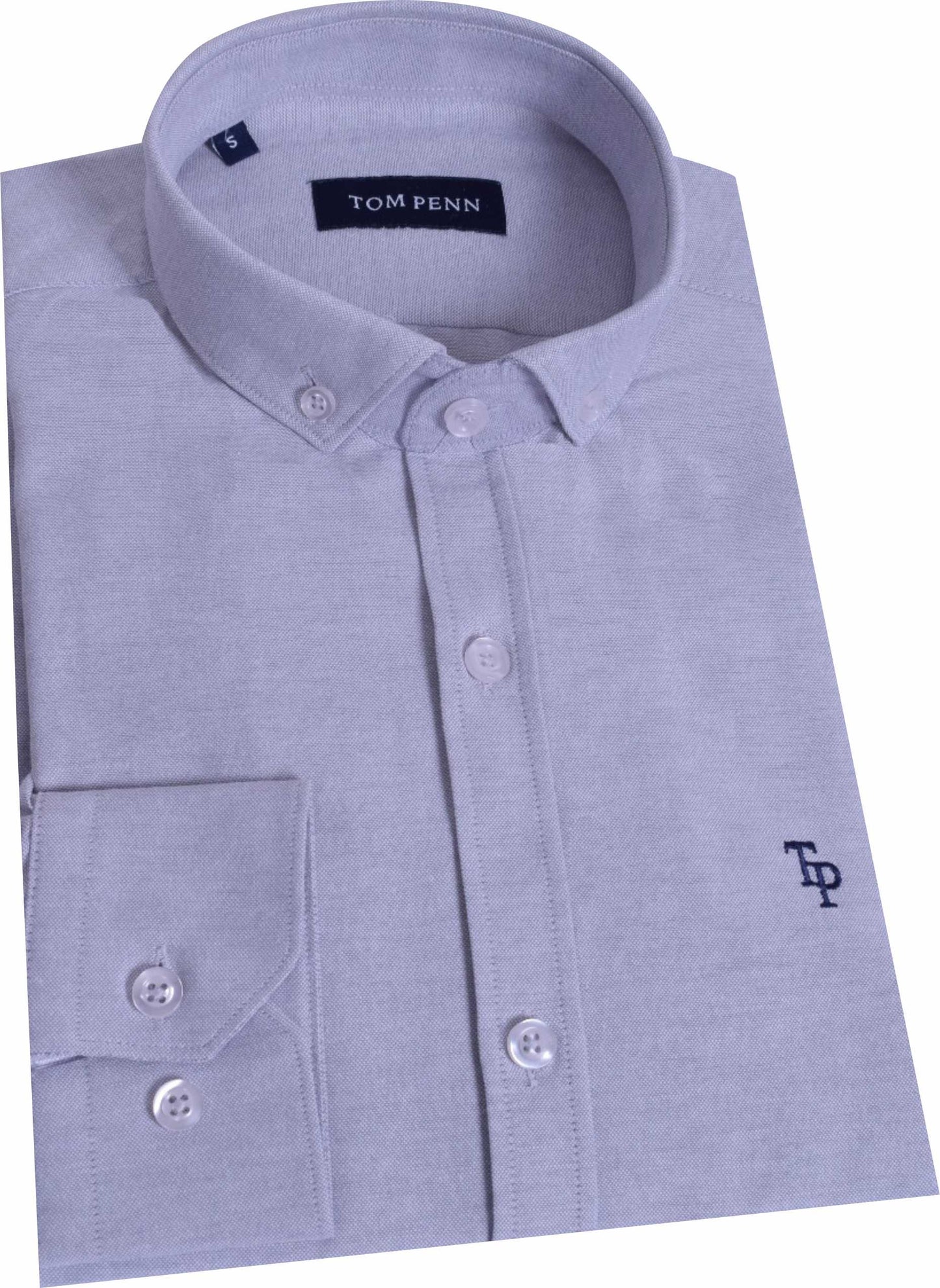 TP330 Sliver Oxford Long Sleeve Shirt
