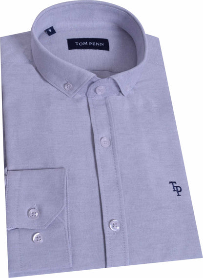 TP330 Sliver Oxford Long Sleeve Shirt