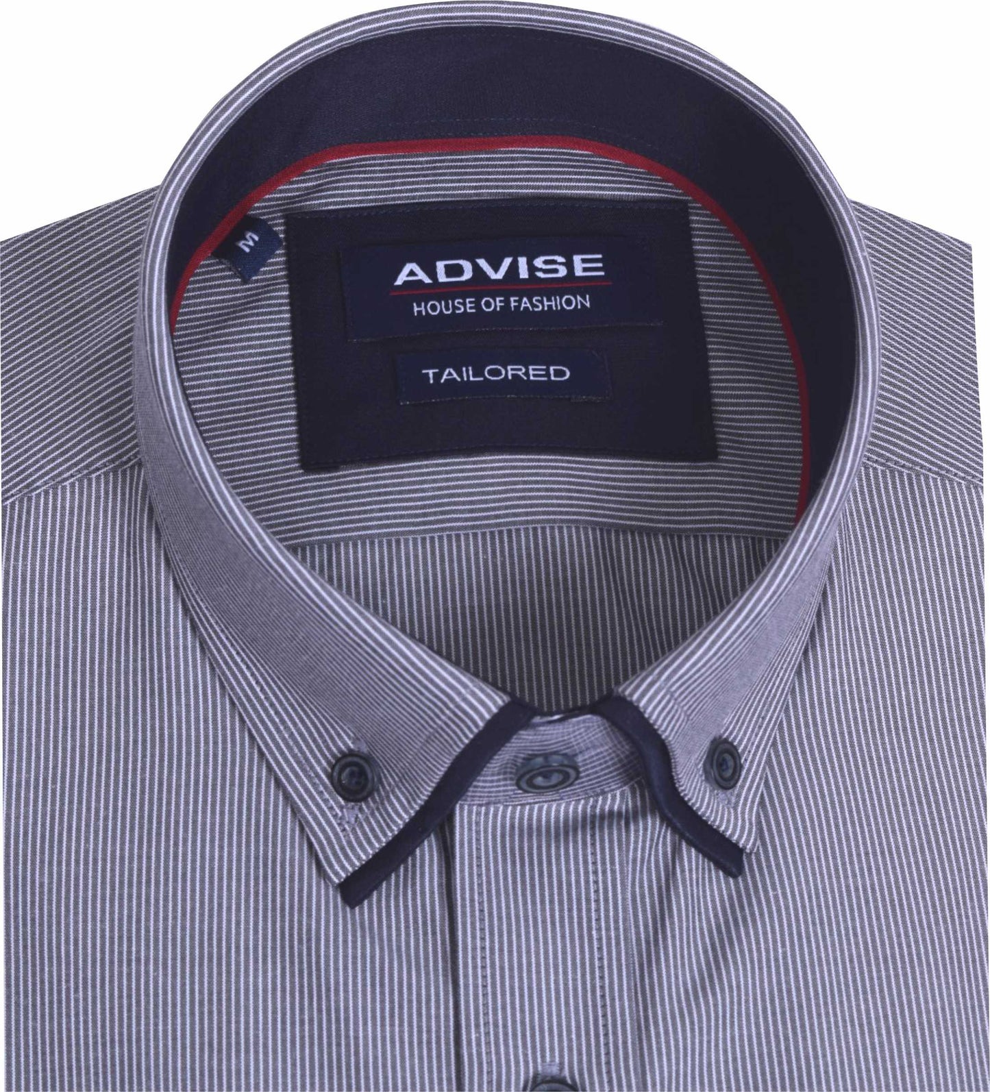 AD909 Grey Advise Hairline Striped Shirt