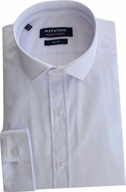 AD078 Slim Fit White Shirt