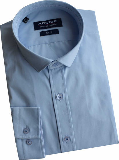 AD078 Slim Fit Sky Shirt