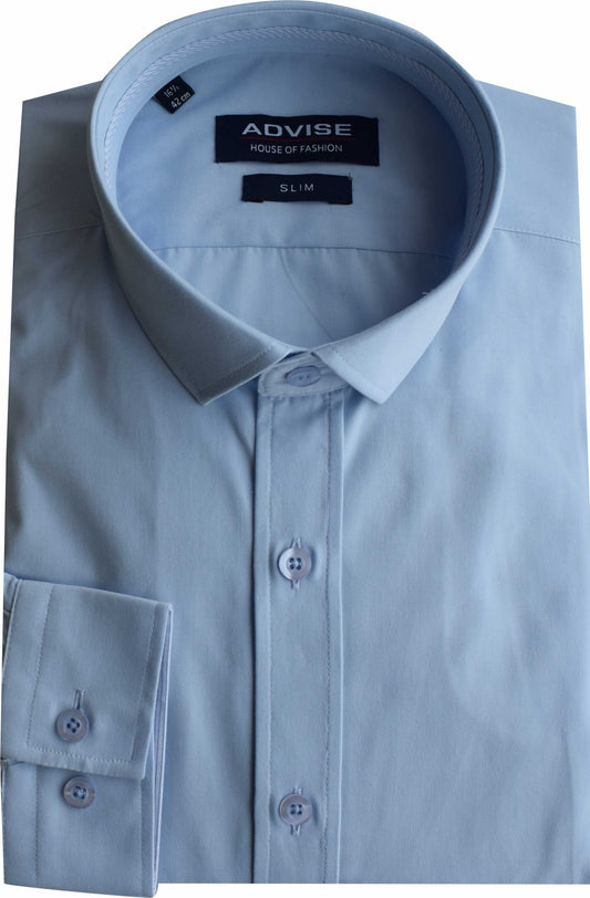 AD078 Slim Fit Sky Shirt