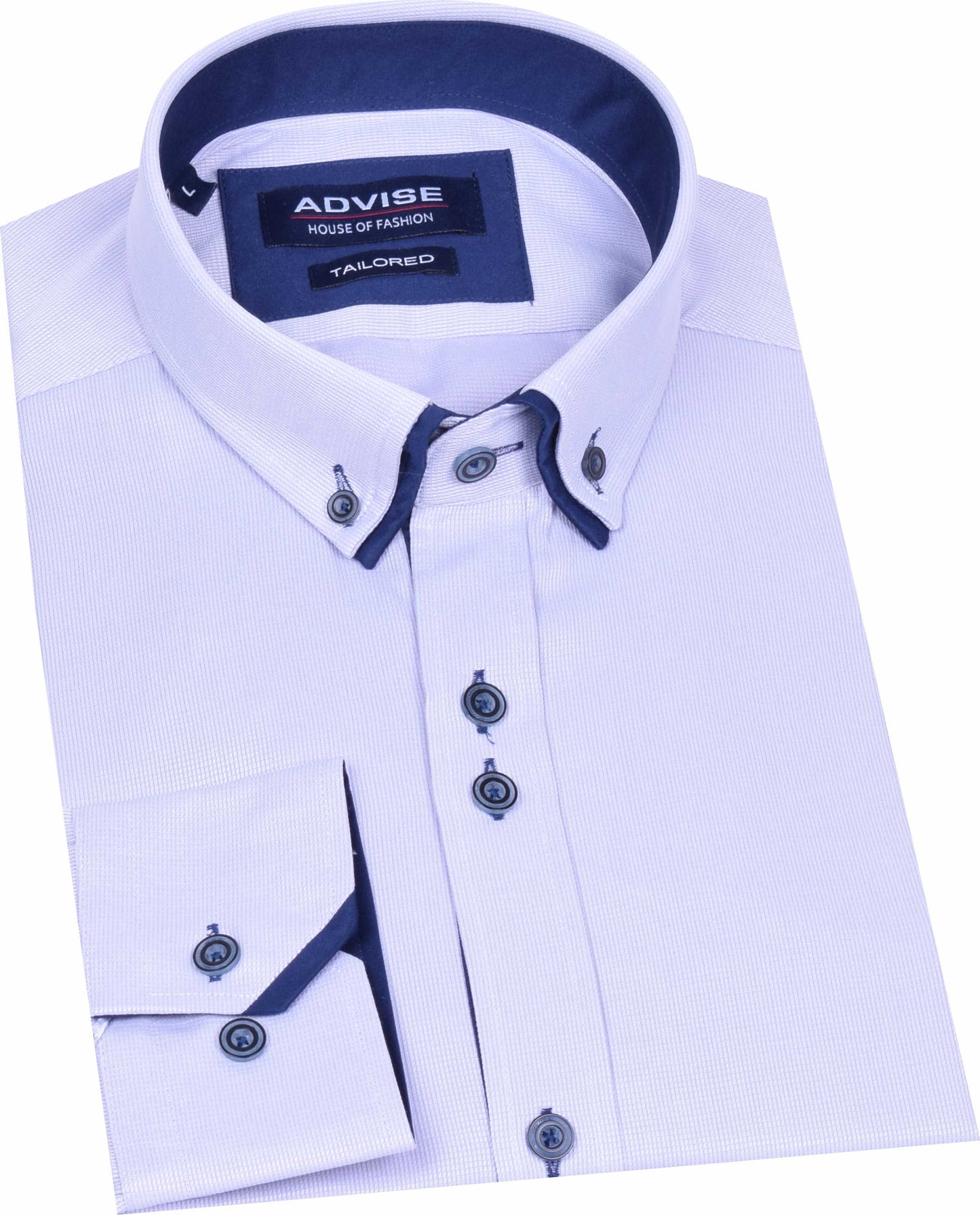 AD896 Grey Advise Tailored  Textured Shirt