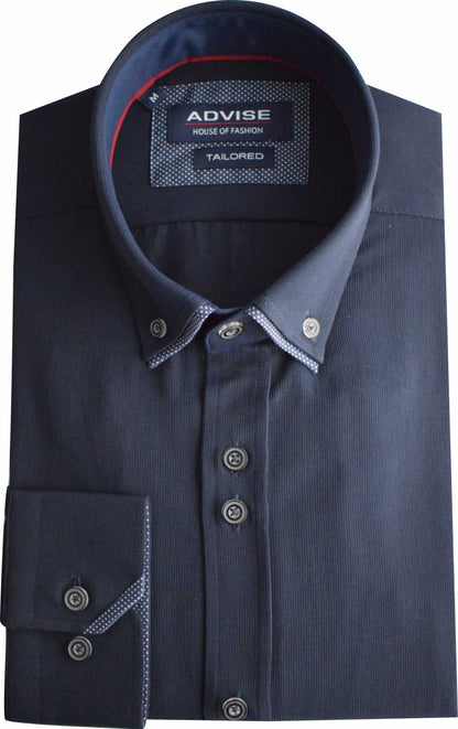 AD896 Advise Tailored Navy Shirt