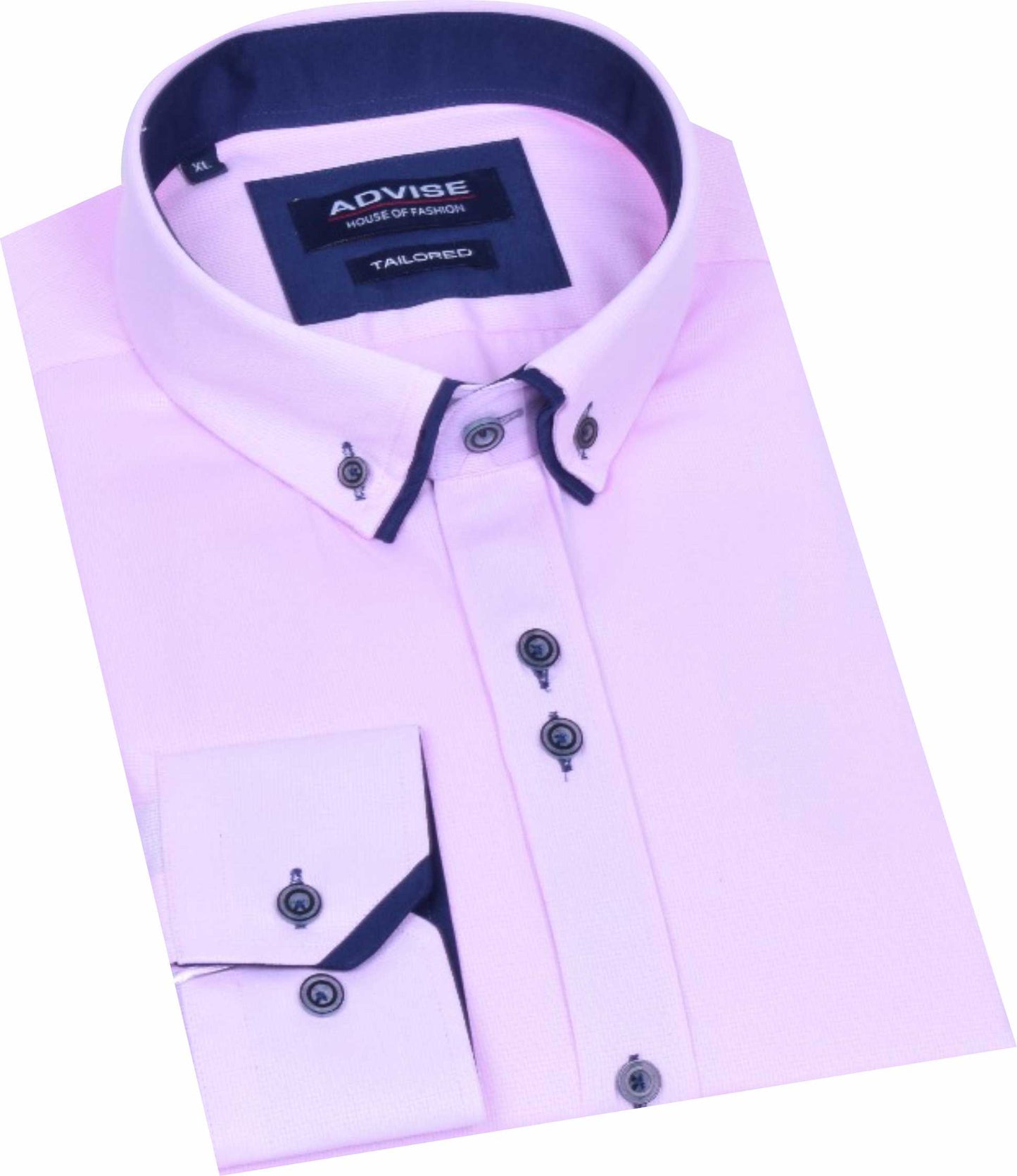 AD896 Advise Tailored Pink Shirt