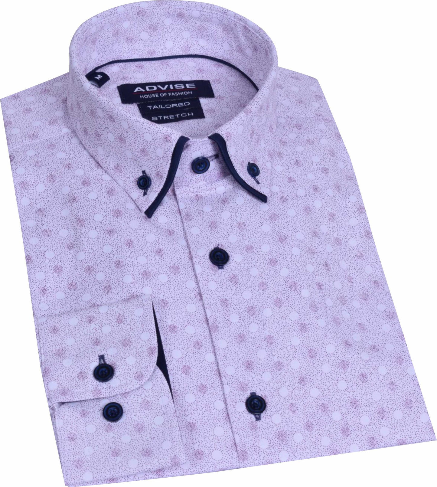 AD903 Burgundy Advise Printed Shirt