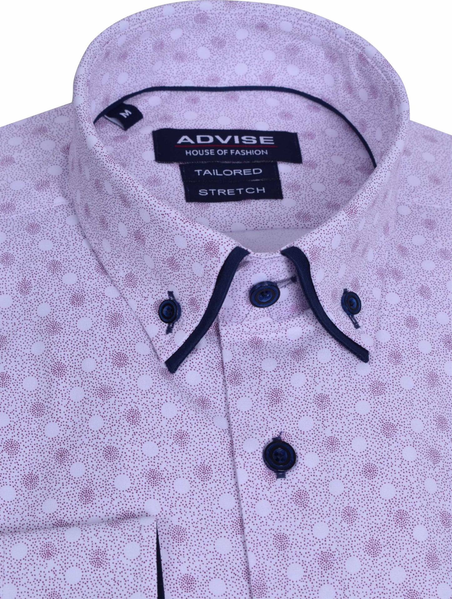 AD903 Burgundy Advise Printed Shirt