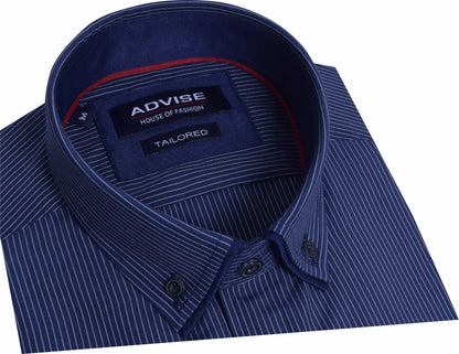 AD910 Navy Advise Pinstripe Shirt
