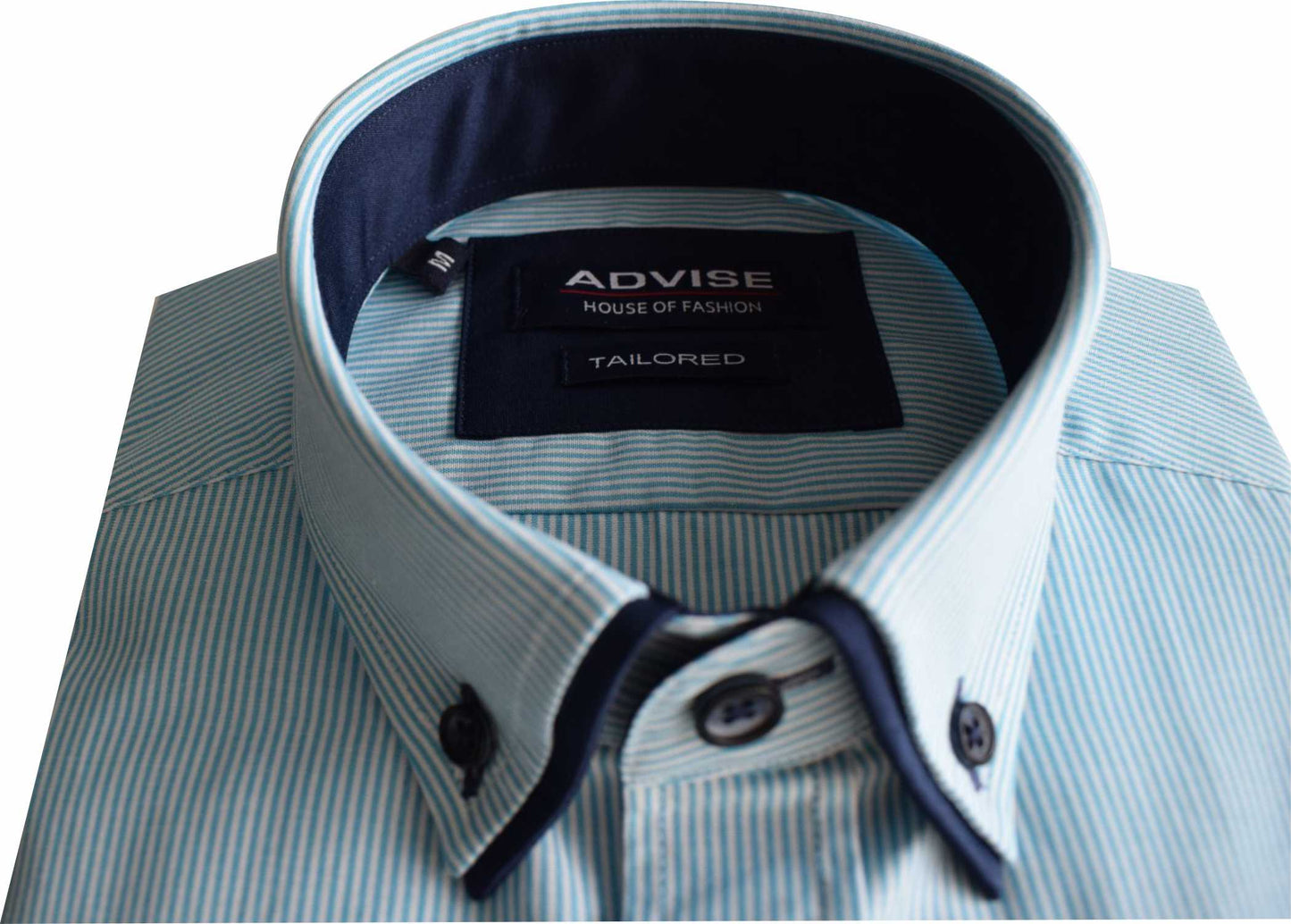 AD918 Turq Advise striped Shirt