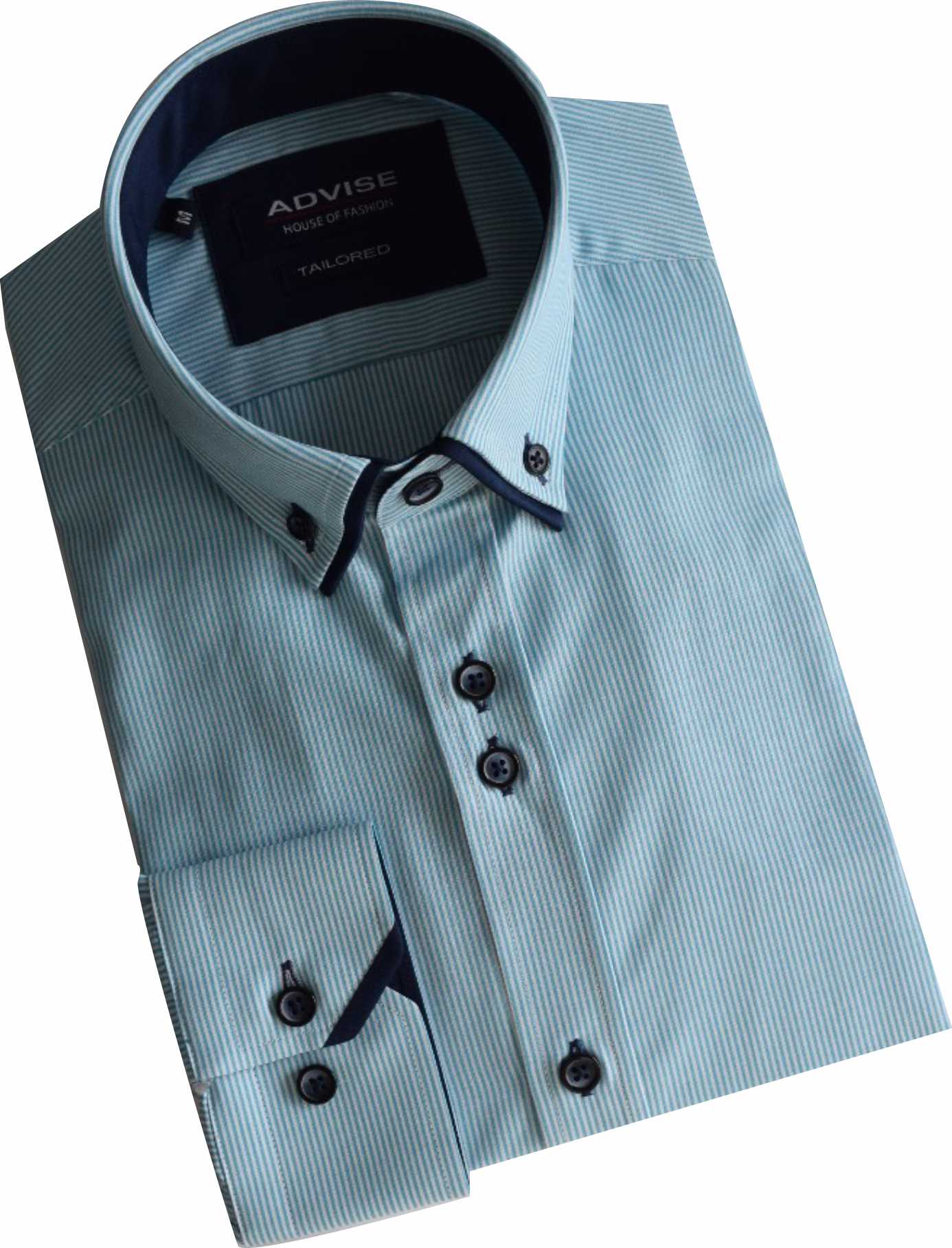 AD918 Turq Advise striped Shirt
