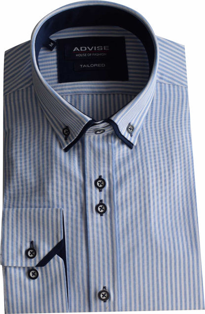 AD920 blue Advise striped Shirt