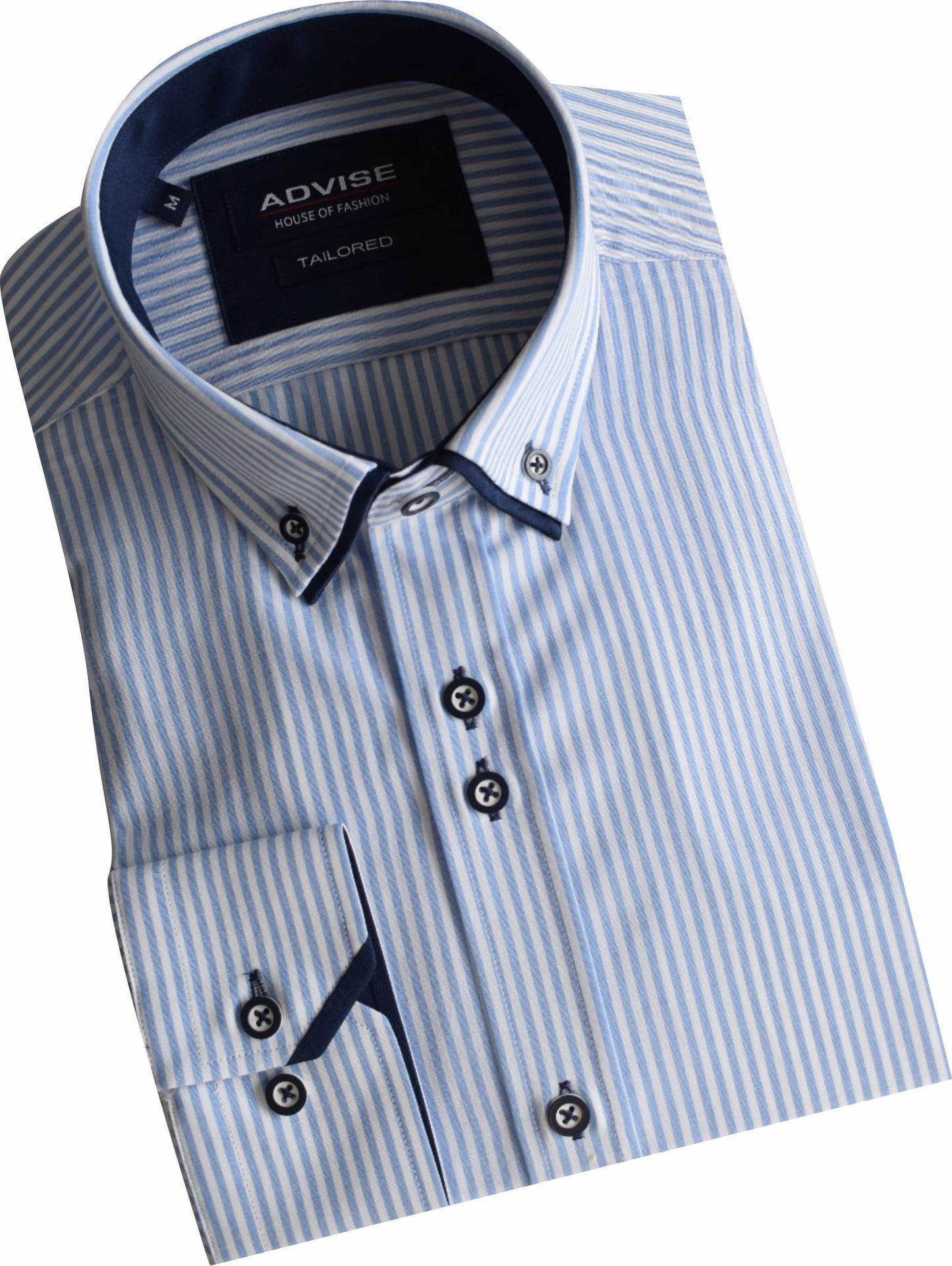 AD920 blue Advise striped Shirt