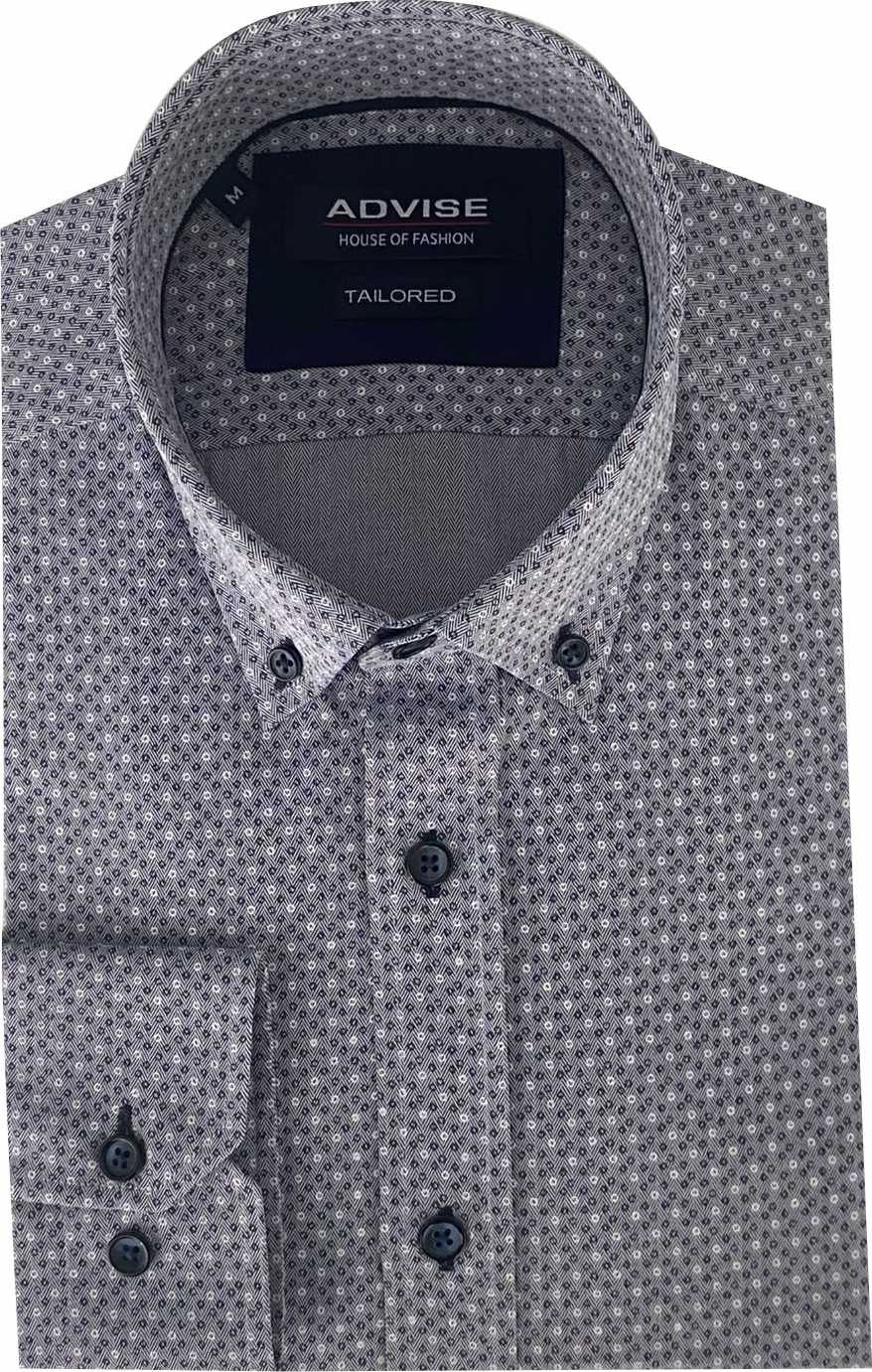 AD936 Navy Advise Tailored Shirt