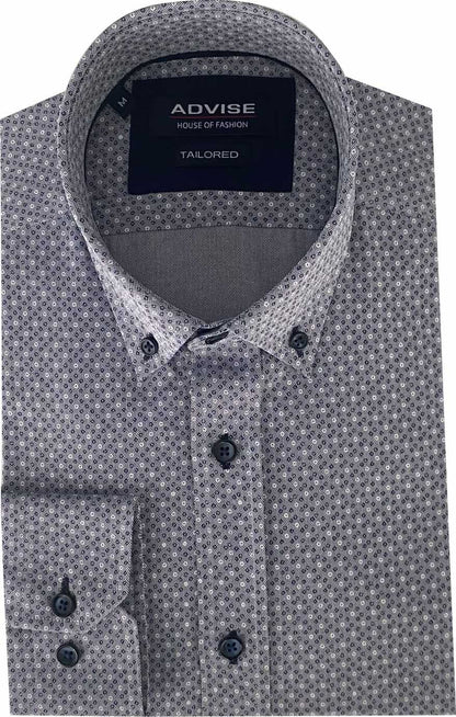 AD936 Navy Advise Tailored Shirt