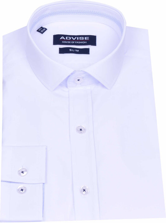 AD078 Slim Fit White Shirt