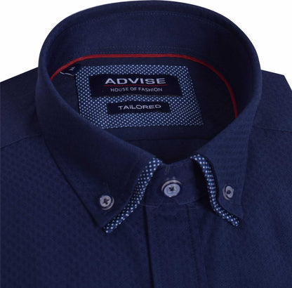 AD823 Advise Tailored Navy  Shirt