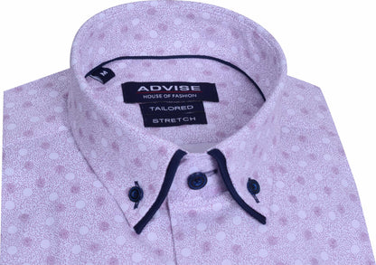 AD903 Burgundy Advise Printed Shirt