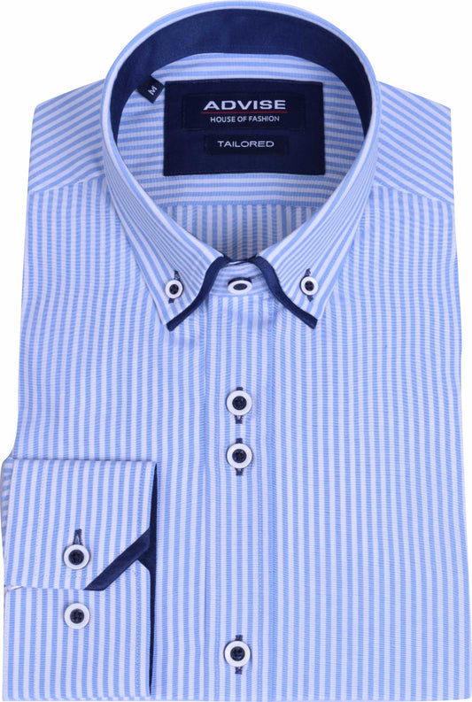 AD904 Advise Sky striped Tailored Shirt
