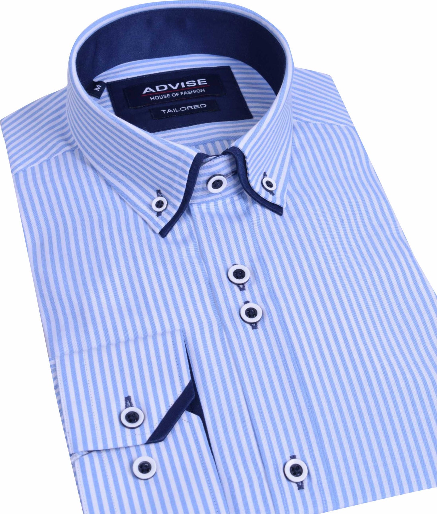 AD904 Advise Sky striped Tailored Shirt