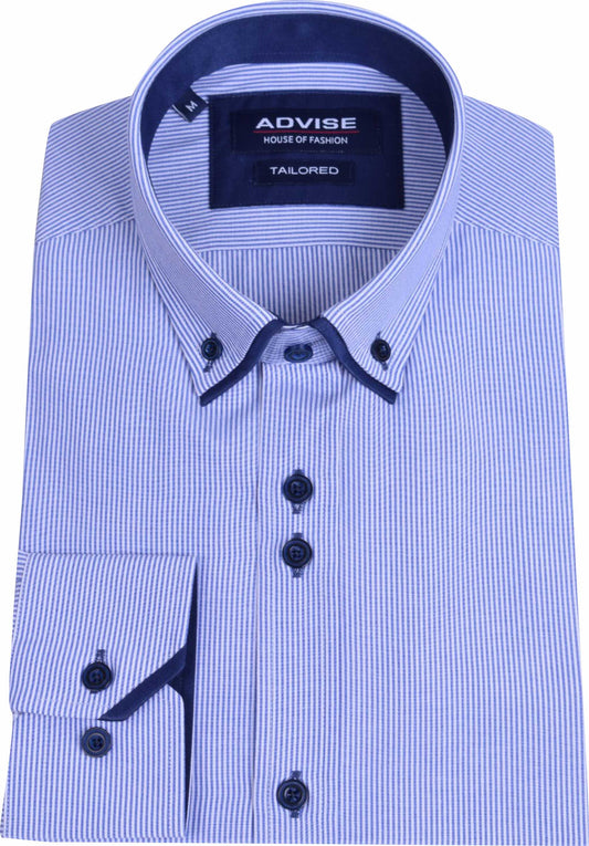 AD906 Advise Royal Striped Tailored Shirt