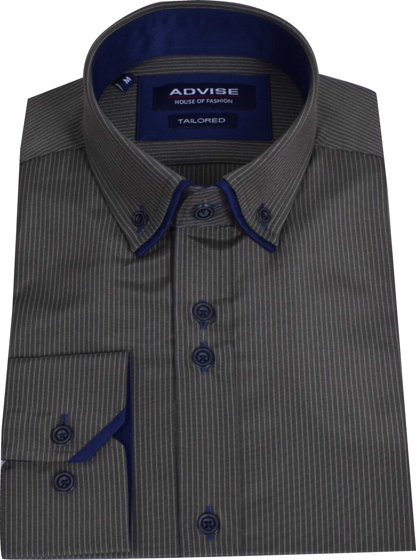 AD910 Green Advise Pinstripe Shirt