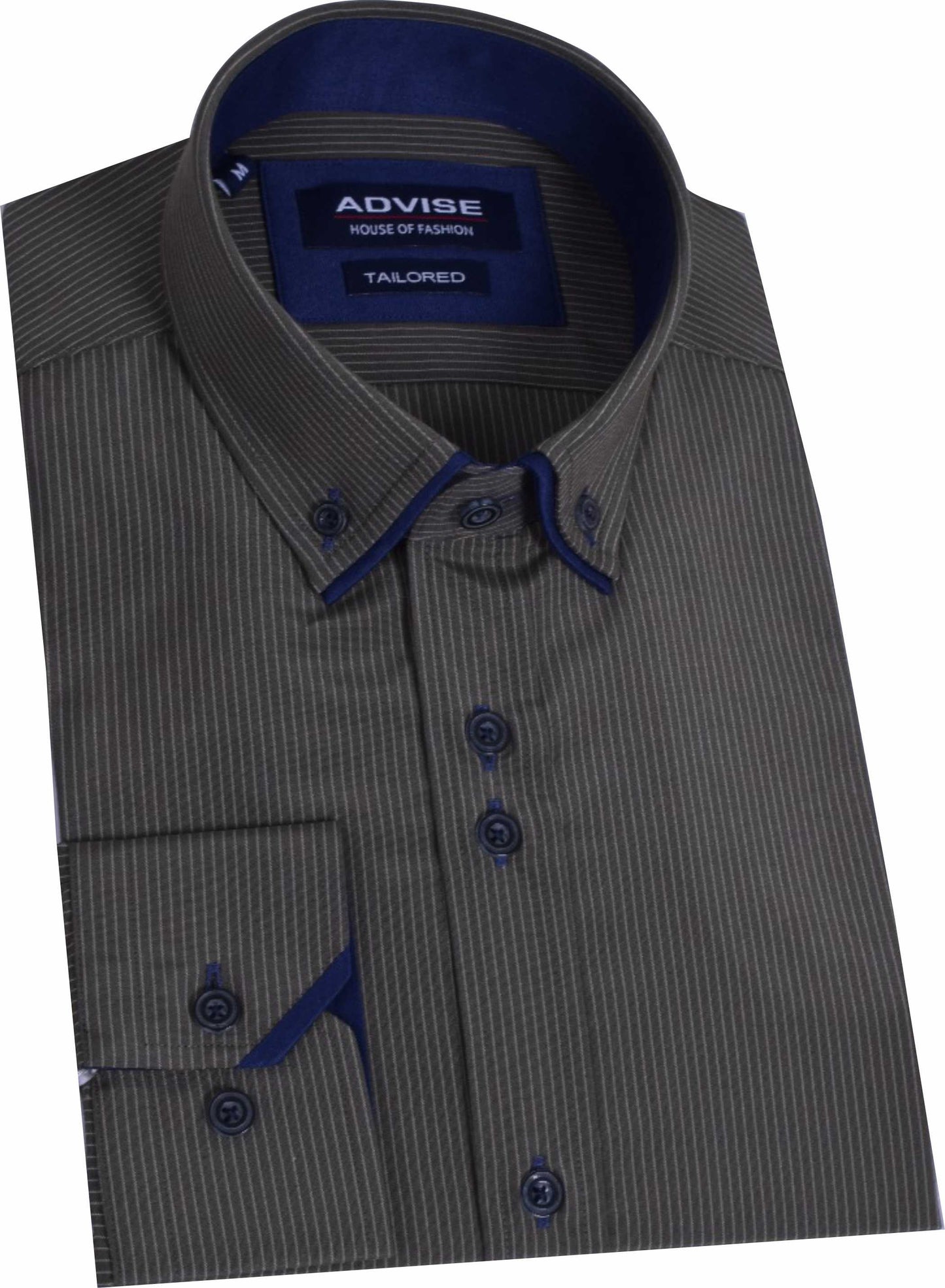 AD910 Green Advise Pinstripe Shirt