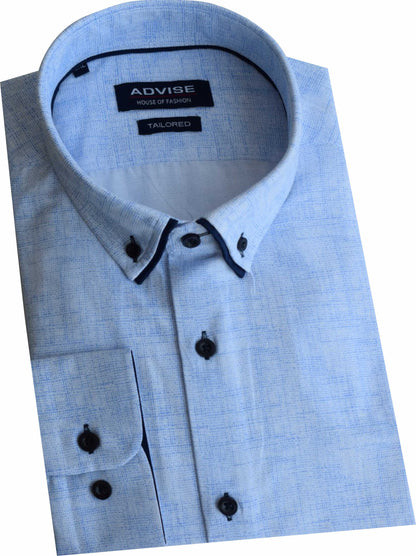 AD912 Advise Sky Blue Double Collar Shirt
