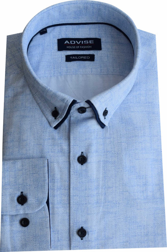 AD912 Advise Sky Blue Double Collar Shirt