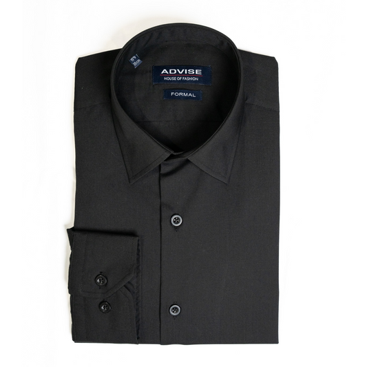 IV1686B Advise Formal  Black Shirt