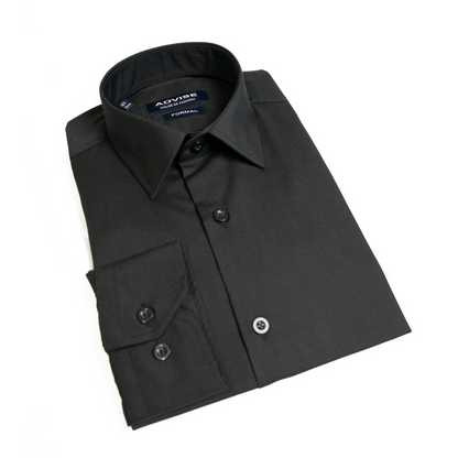 IV1686B Advise Formal  Black Shirt