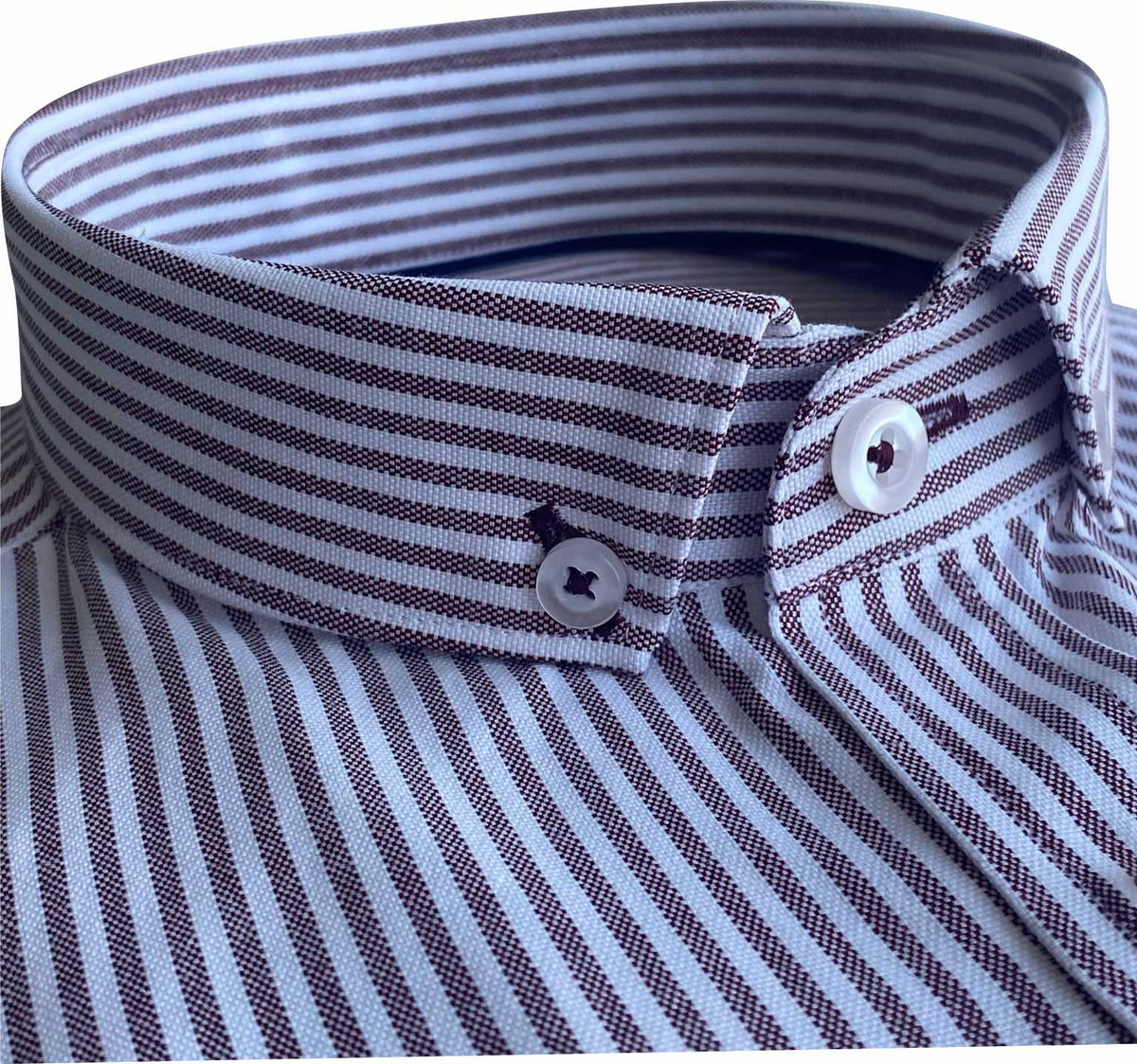TP936 Burgundy Tom Penn Striped Shirt.