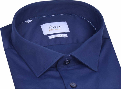 ICN046 Navy Plain Shirt
