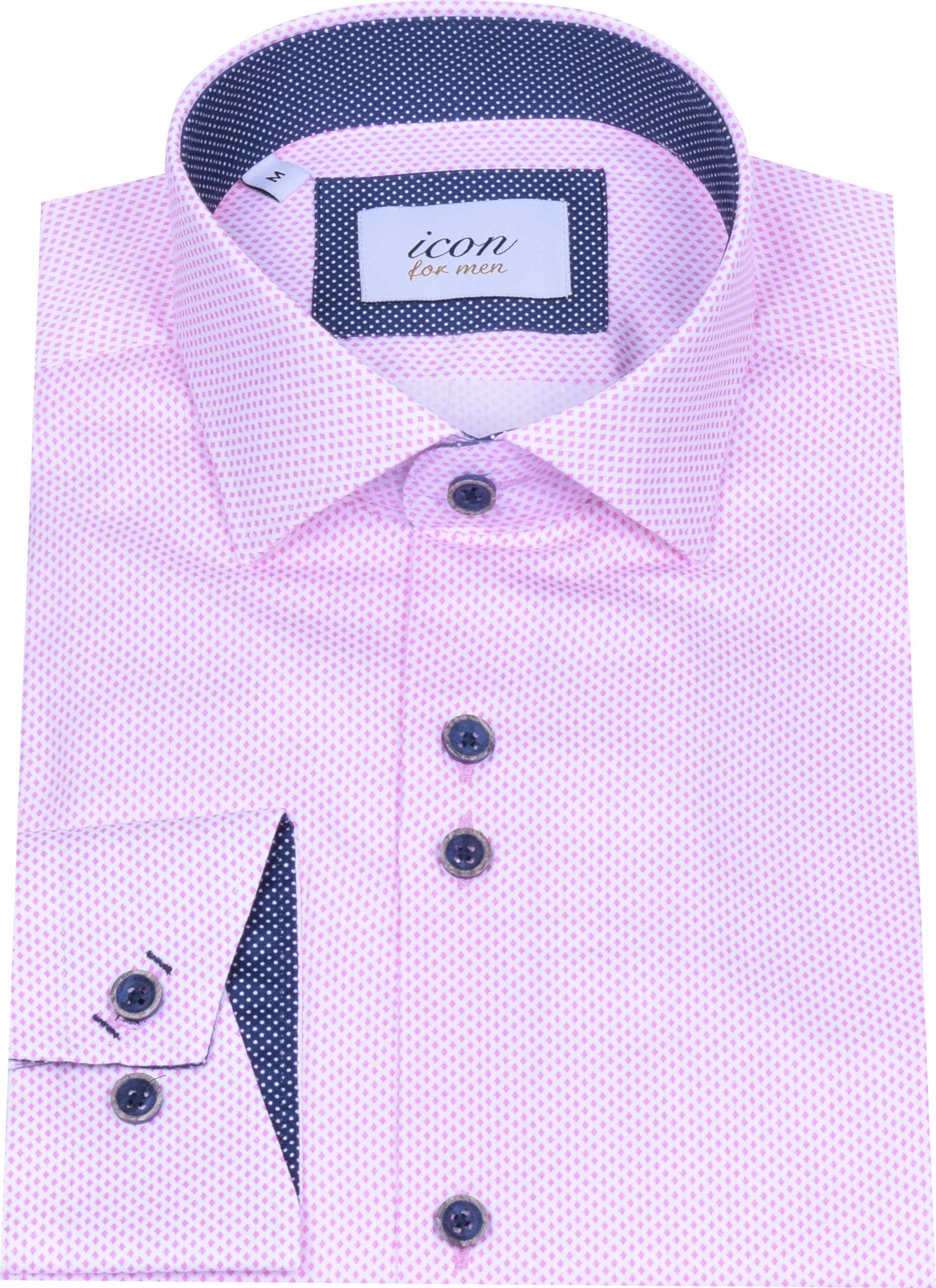 ICN091 Pink Patterned Shirt