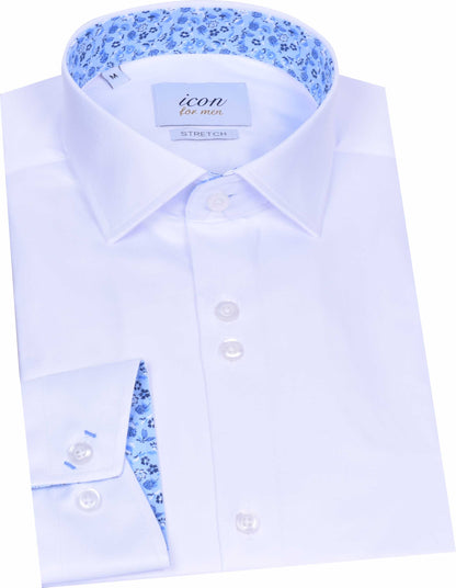 ICN093 White Icon Plain Shirt