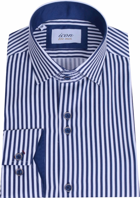 ICN104 Icon Pencil stripe Shirt