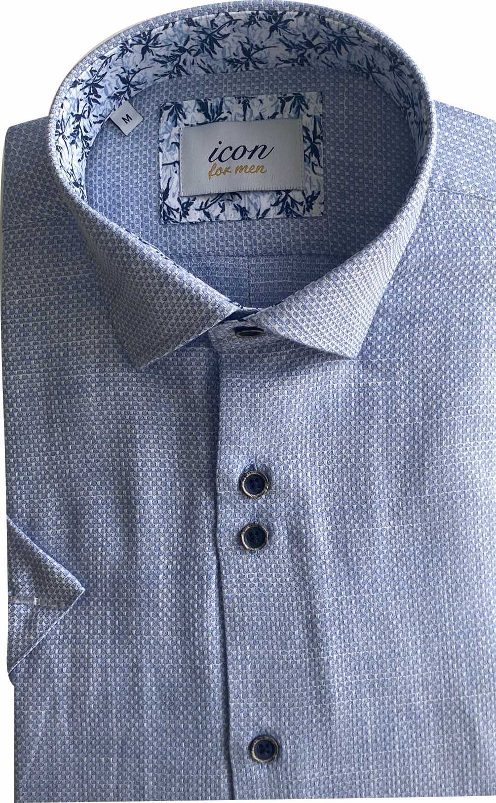 ICN113 Blue Short Sleeve Shirt