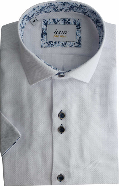 ICN114 White Short Sleeve Shirt