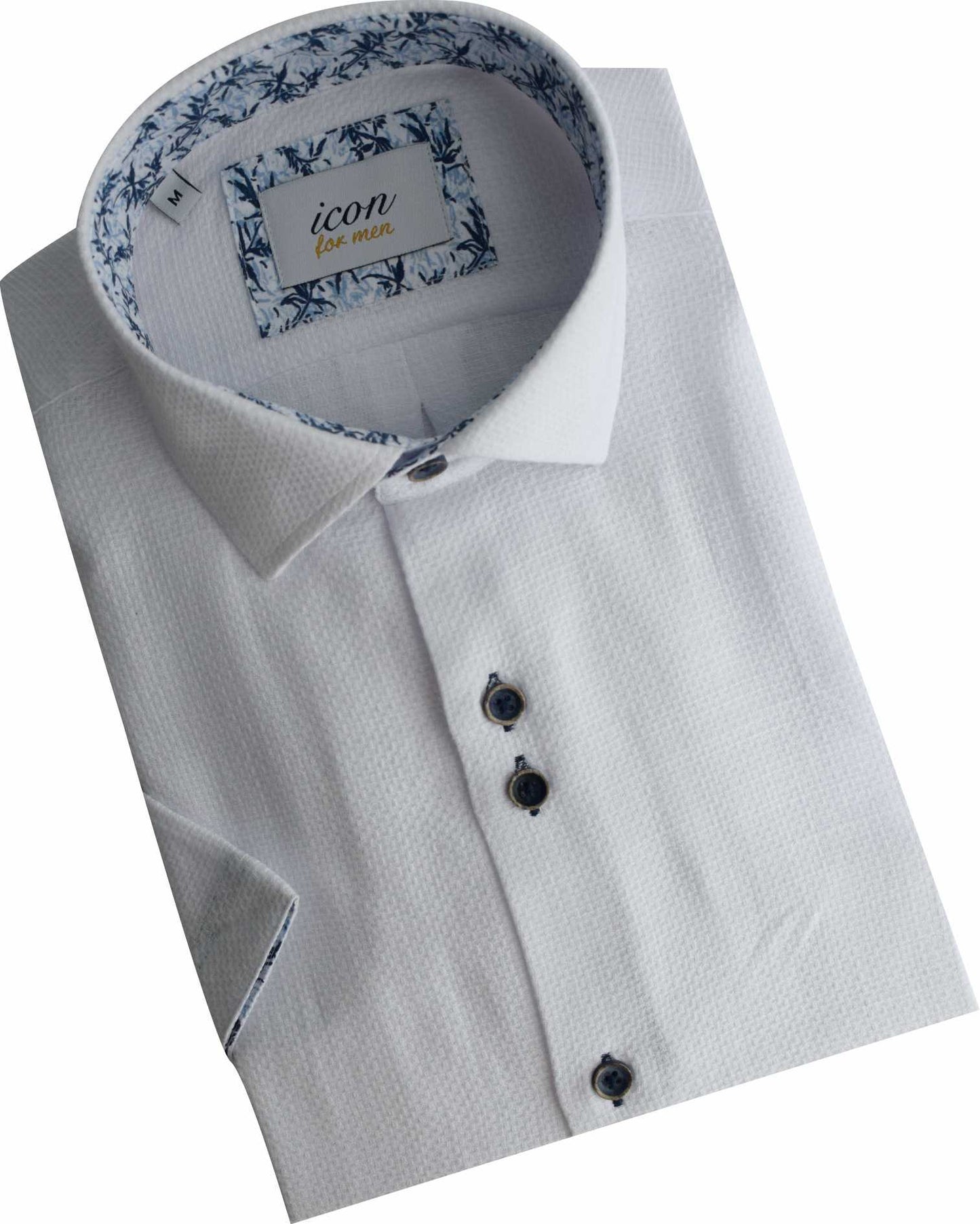 ICN114 White Short Sleeve Shirt