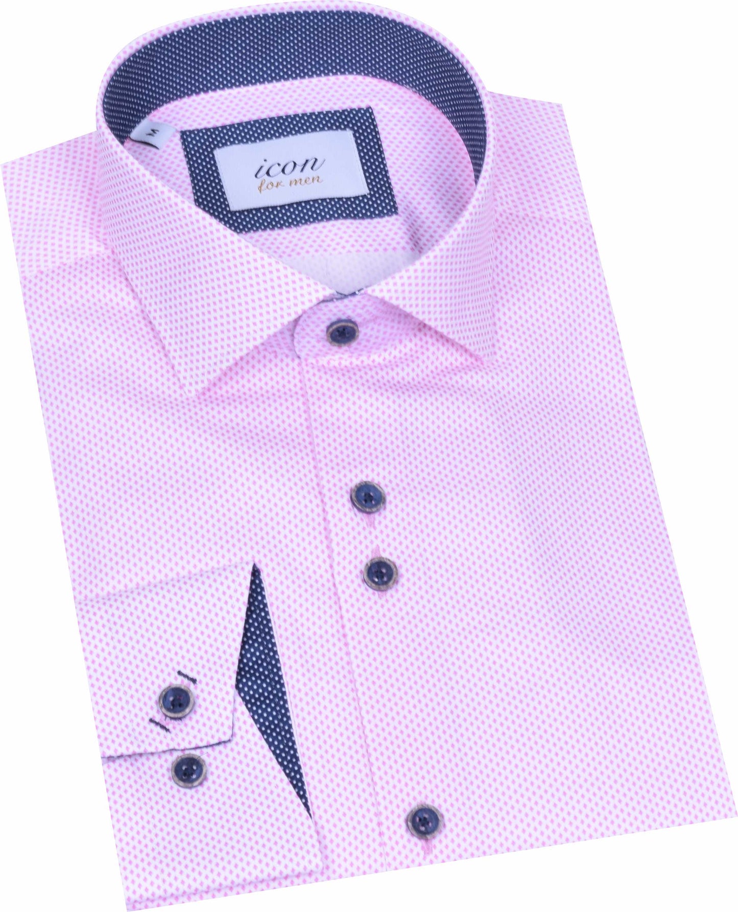 ICN091 Pink Patterned Shirt
