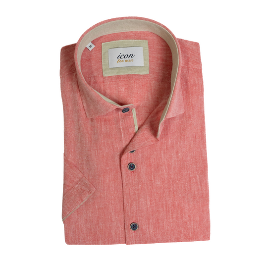 ICN078 Red Short Sleeve Shirt