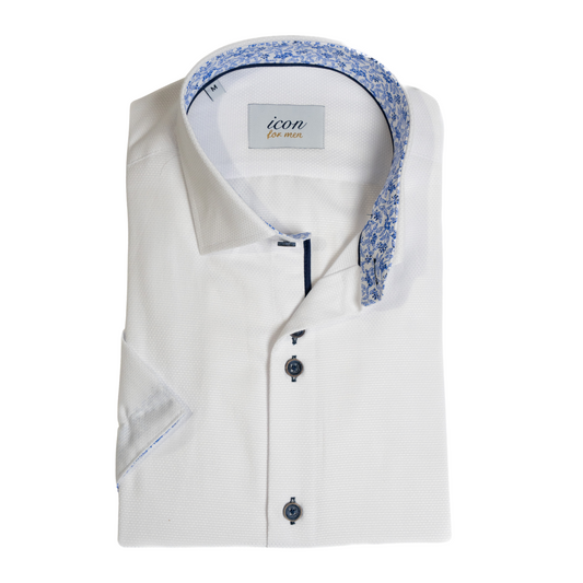 ICN064 White Short Sleeve Shirt