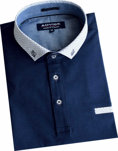 POLO307 Navy Advise Polo Shirt