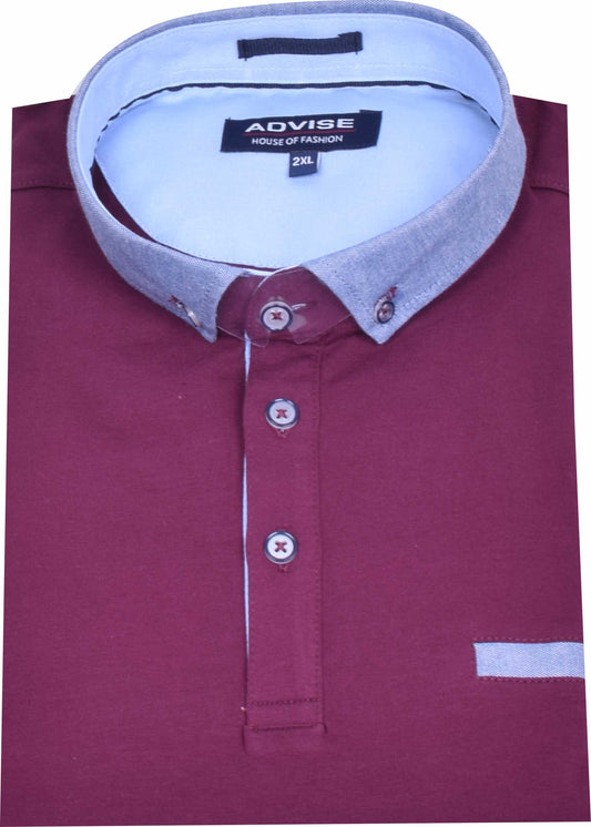 POLO298 Burgundy Advise  Polo Shirt