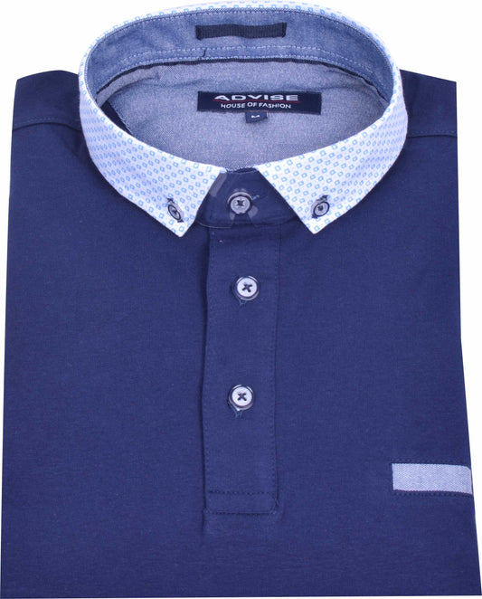 POLO299 Navy Advise  Polo Shirt