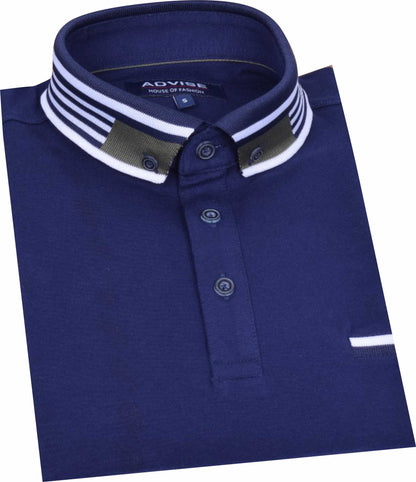 POLO305 Navy Advise Polo Shirt